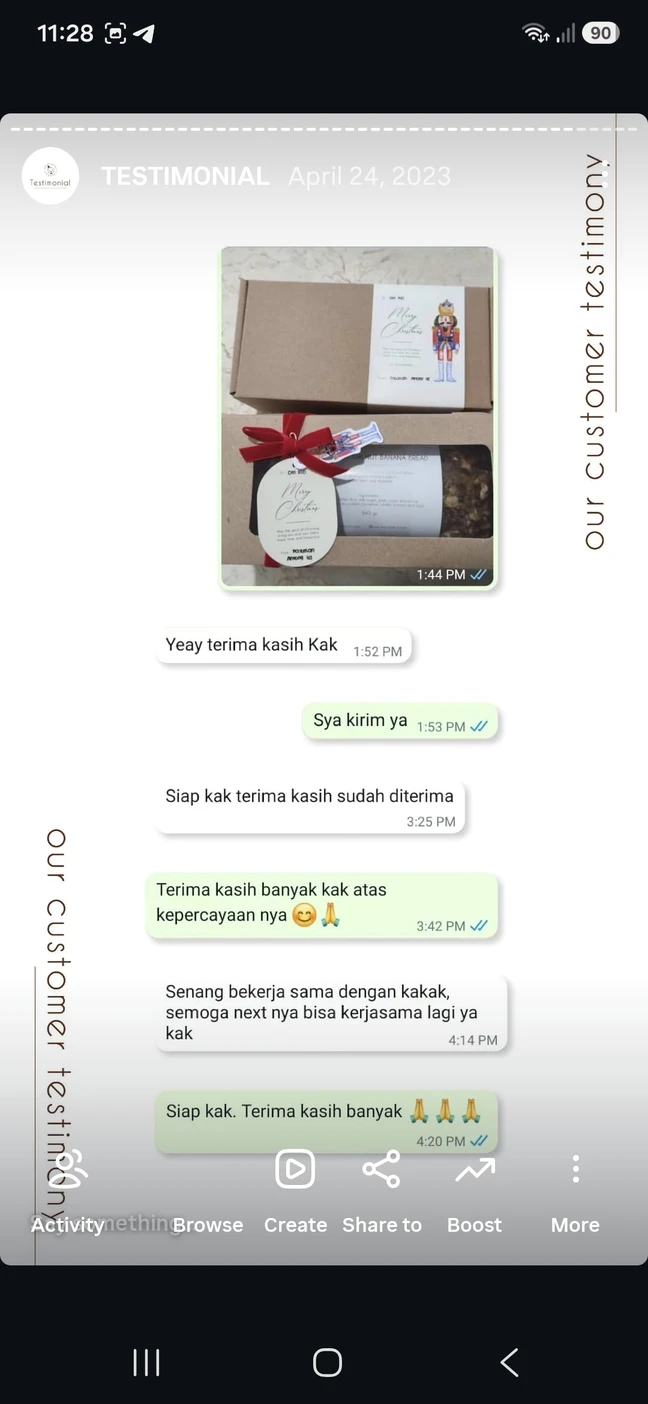 Testimoni customer