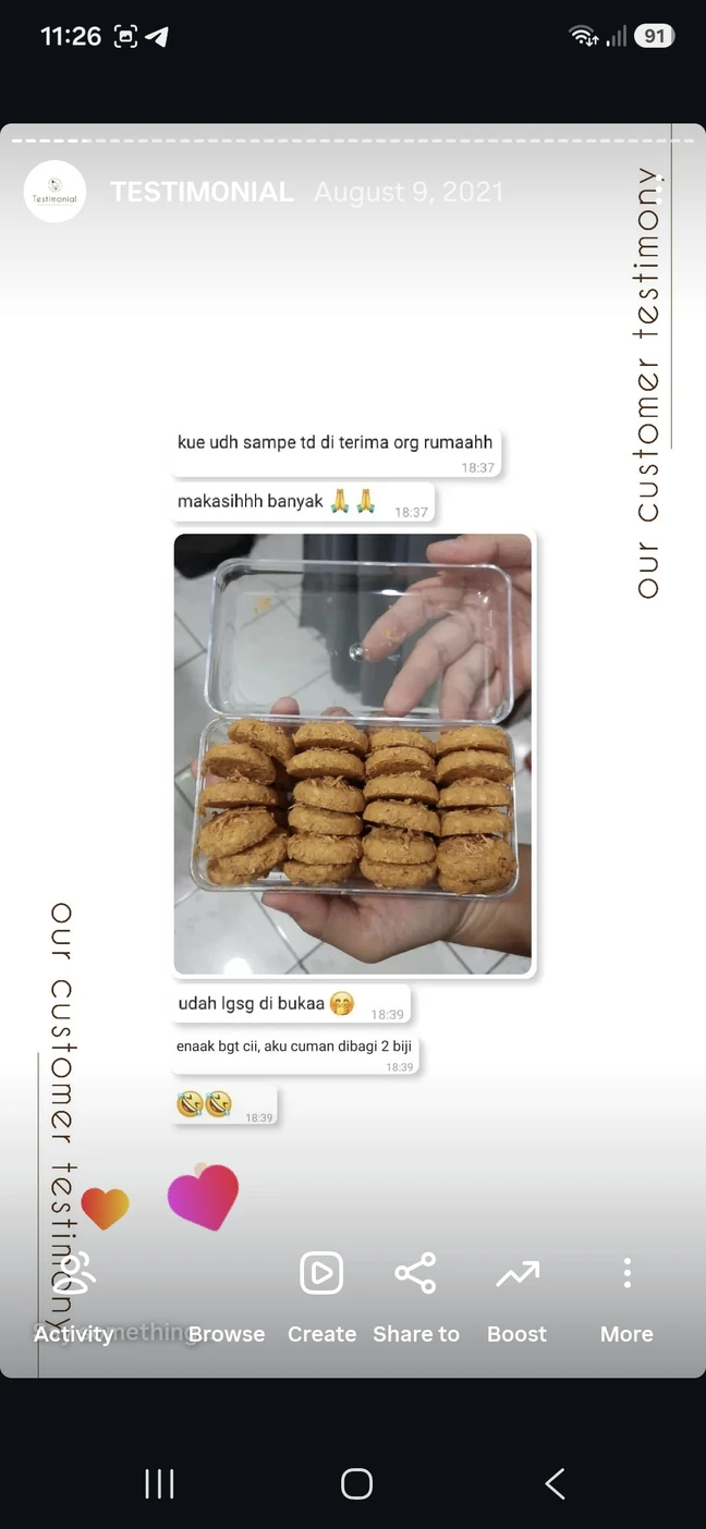 Testimoni customer