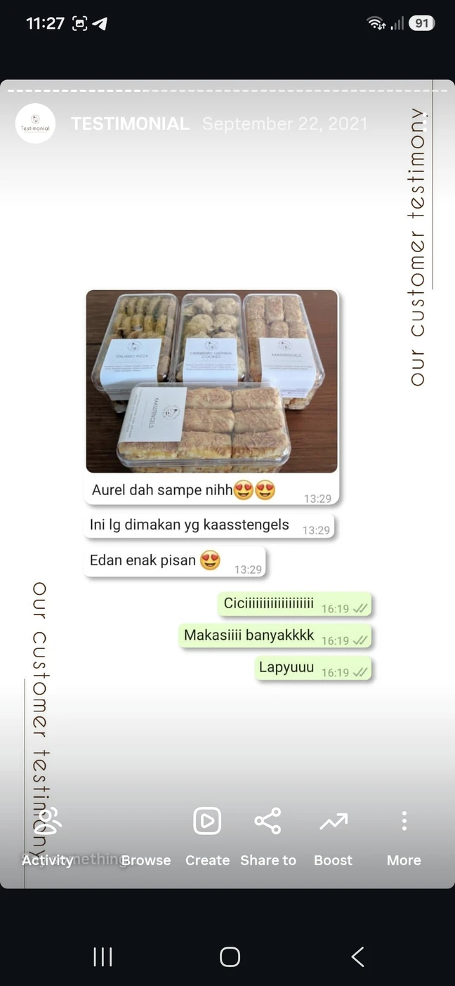 Testimoni customer